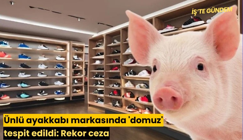 Ünlü ayakkabı markasında 'domuz' tespit edildi: Rekor ceza