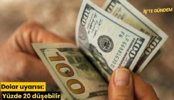 Dolar uyarısı: Yüzde 20 düşebilir