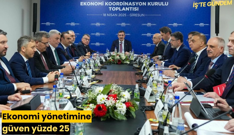 Ekonomi yönetimine güven yüzde 25