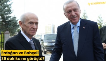 Erdoğan ve Bahçeli 35 dakika ne görüştü?