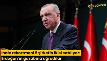 İhale rekortmeni 5 şirketin ikisi satılıyor: Erdoğan'ın gazabına uğradılar