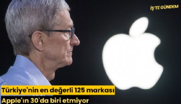 Türkiye'nin en değerli 125 markası Apple'ın 30'da biri etmiyor