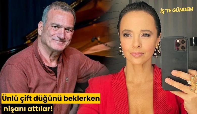 Ünlü çift düğünü beklerken nişanı attılar!