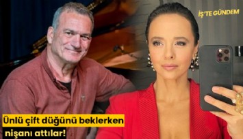 Ünlü çift düğünü beklerken nişanı attılar!
