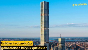 Ünlülerin oturduğu gökdelende büyük çatlaklar