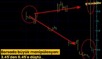 Borsada büyük manipülasyon: 3.45'den 0.45'e düştü