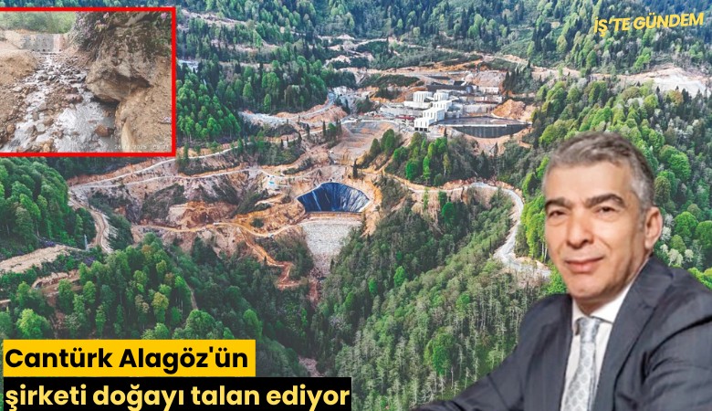 Cantürk Alagöz'ün şirketi doğayı talan ediyor