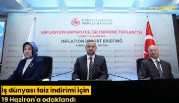 İş dünyası faiz indirimi için 19 Haziran'a odaklandı