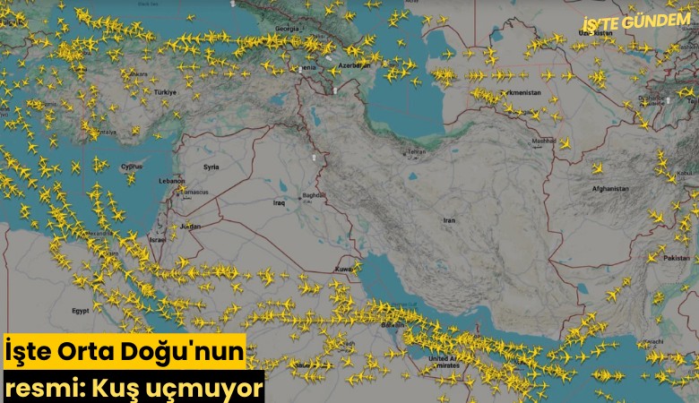 İşte Orta Doğu'nun resmi: Kuş uçmuyor