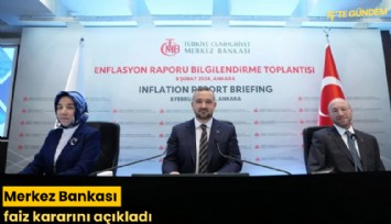 Merkez Bankası faiz kararını açıkladı