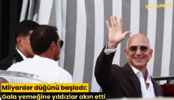Milyarder düğünü başladı: Gala yemeğine yıldızlar akın etti