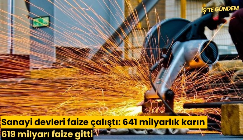 Sanayi devleri faize çalıştı: 641 milyarlık karın 619 milyarı faize gitti