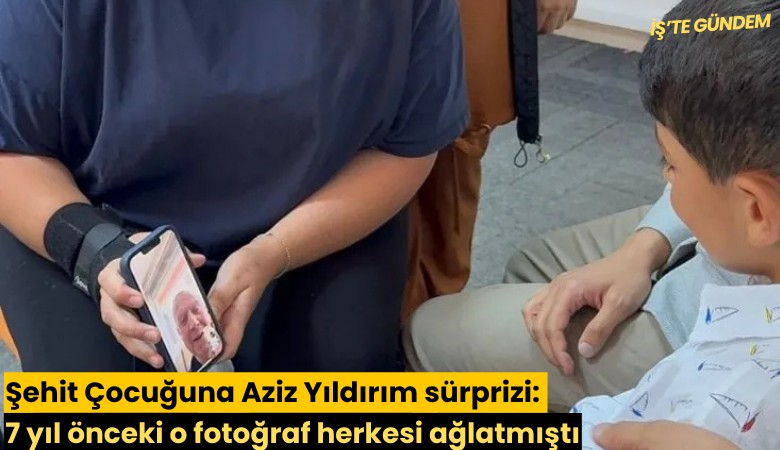 Şehit Çocuğuna Aziz Yıldırım sürprizi: 7 yıl önceki o fotoğraf herkesi ağlatmıştı