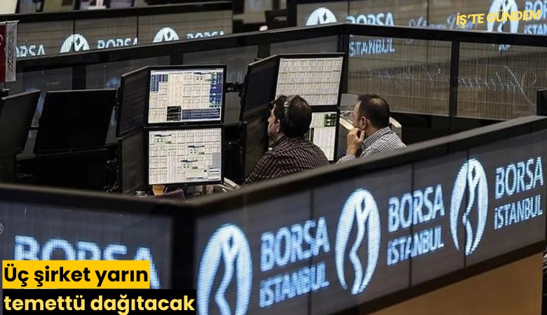 Üç şirket yarın temettü dağıtacak