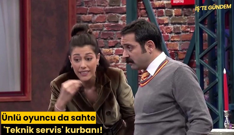 Ünlü oyuncu da sahte 'Teknik servis' kurbanı!
