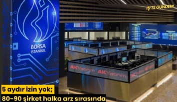 5 aydır izin yok; 80-90 şirket halka arz sırasında