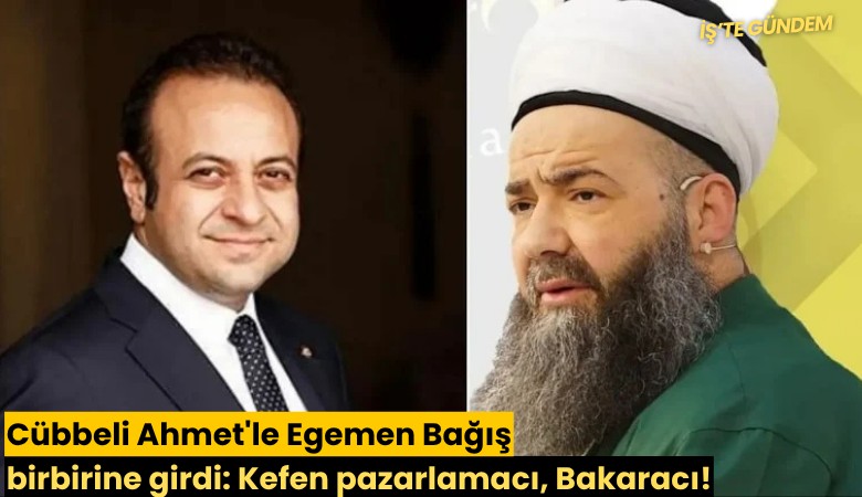 Cübbeli Ahmet'le Egemen Bağış birbirine girdi: Kefen pazarlamacı, Bakaracı!