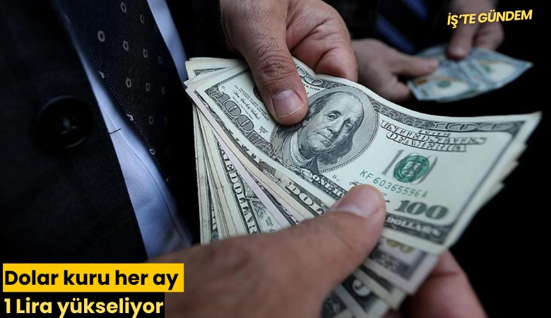 Dolar kuru her ay 1 Lira yükseliyor