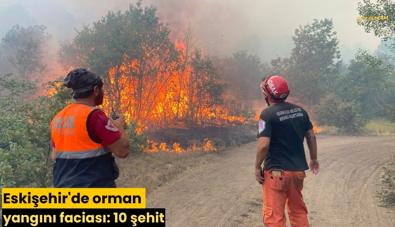 Eskişehir'de orman yangını faciası: 10 şehit