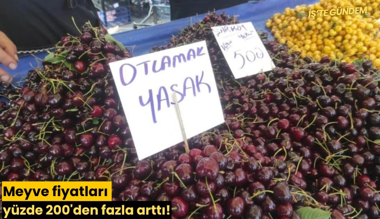 Meyve fiyatları yüzde 200'den fazla arttı!