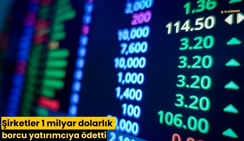 Şirketler 1 milyar dolarlık borcu yatırımcıya ödetti