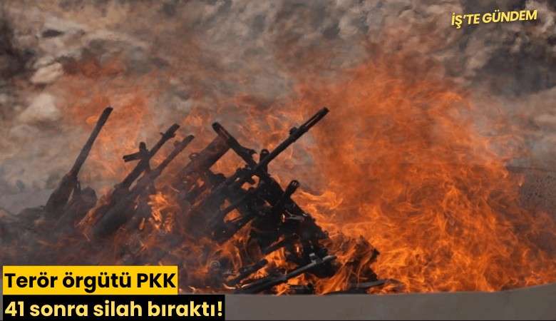 Terör örgütü PKK 41 yıl sonra silah bıraktı!