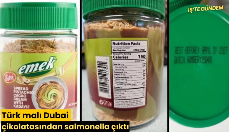 Türk malı Dubai çikolatasından salmonella çıktı