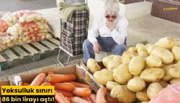 Yoksulluk sınırı 86 bin lirayı aştı!