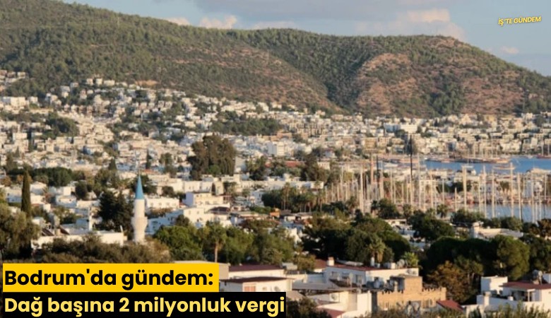 Bodrum'da gündem: Dağ başına 2 milyonluk vergi