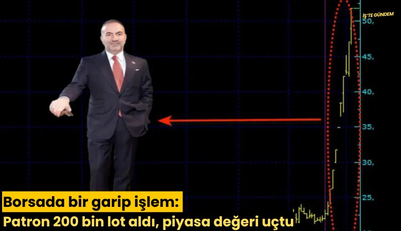 Borsada bir garip işlem: Patron 200 bin lot aldı, piyasa değeri uçtu