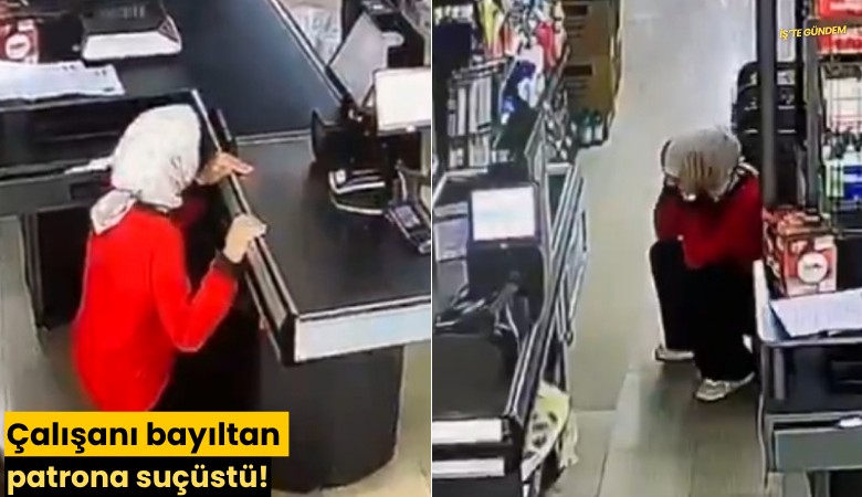 Çalışanı bayıltan patrona suçüstü!
