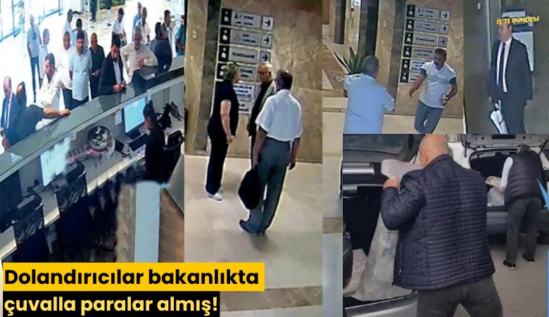 Dolandırıcılar bakanlıkta çuvalla paralar almış!