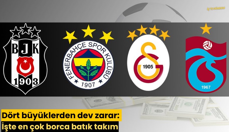 Dört büyüklerden dev zarar: İşte en çok borca batık takım