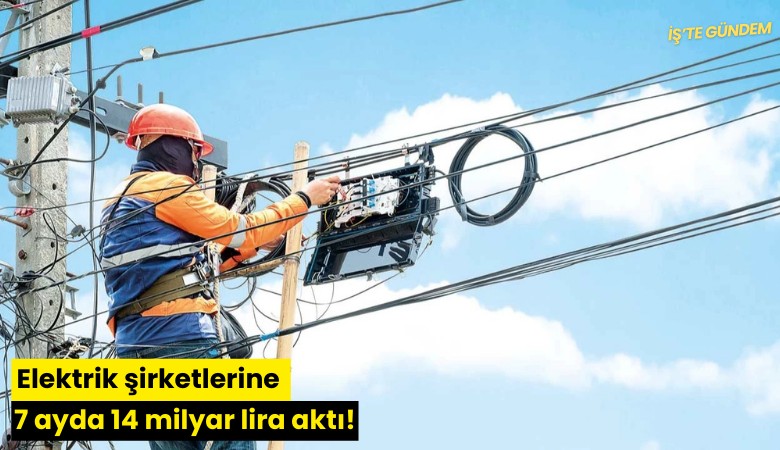 Elektrik şirketlerine 7 ayda 14 milyar lira aktı!