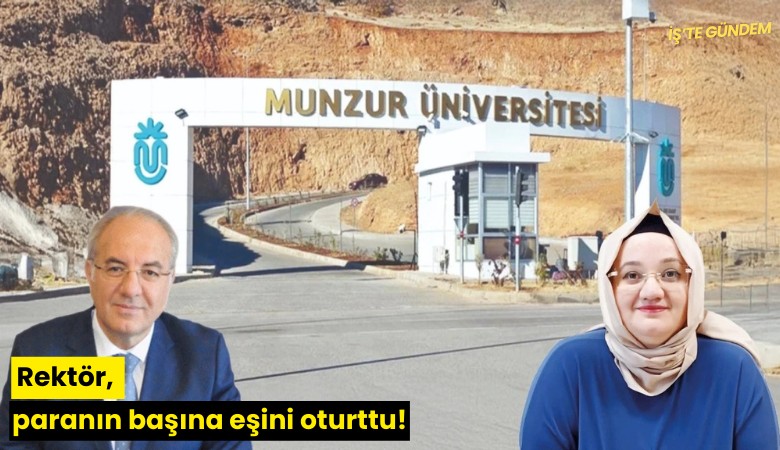 Rektör, paranın başına eşini oturttu!
