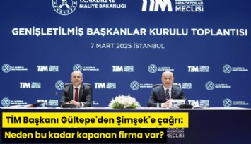 TİM Başkanı Gültepe'den Şimşek'e çağrı: Neden bu kadar kapanan firma var?