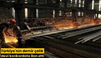 Türkiye'nin demir çelik devi konkordato ilan etti