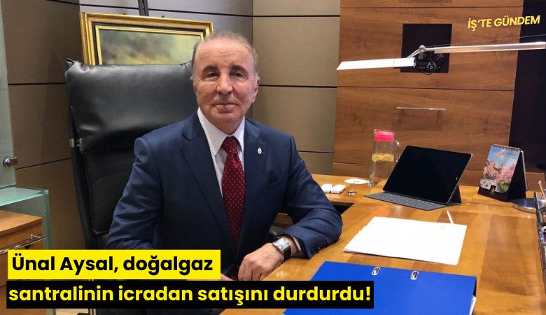 Ünal Aysal, doğalgaz santralinin icradan satışını durdurdu!