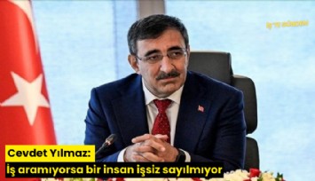 Cevdet Yılmaz: İş aramıyorsa bir insan işsiz sayılmıyor