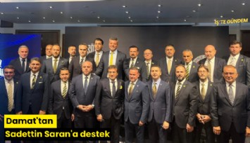 Damat'tan Sadettin Saran'a destek