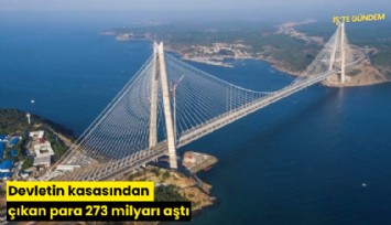 Devletin kasasından çıkan para 273 milyarı aştı