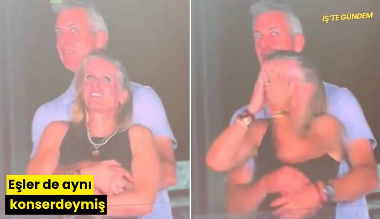 Eşler de aynı konserdeymiş