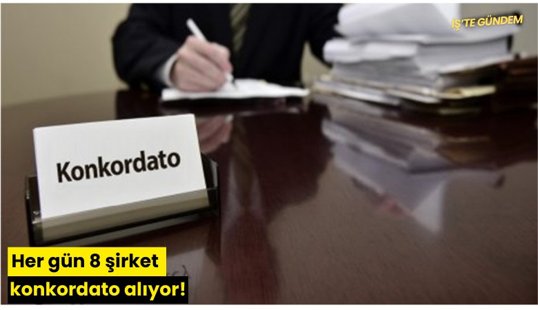 Her gün 8 şirket konkordato alıyor!