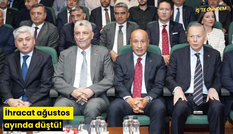 İhracat ağustos ayında düştü!