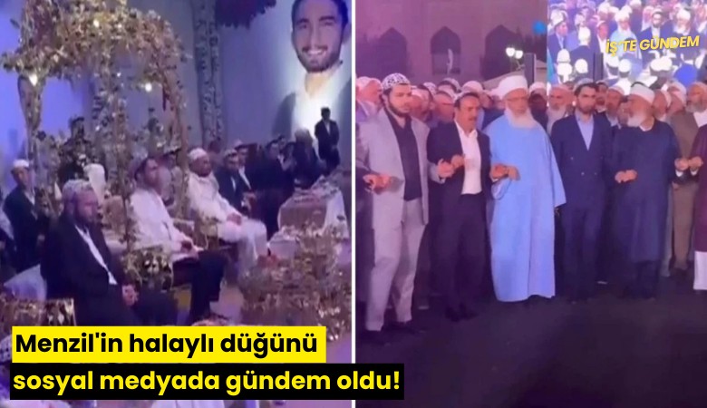 Menzil'in halaylı düğünü sosyal medyada gündem oldu!