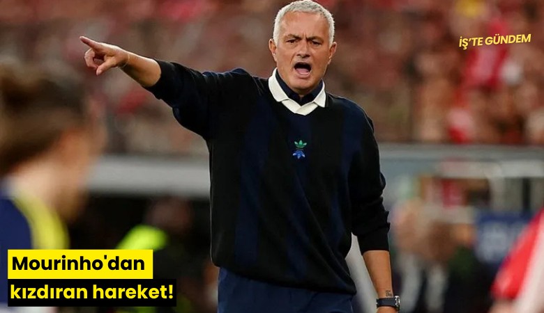 Mourinho'dan kızdıran hareket!