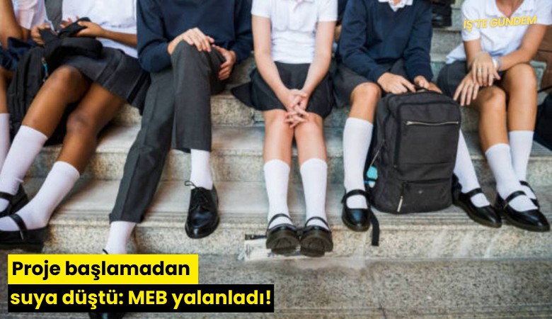 Proje başlamadan suya düştü: MEB yalanladı!