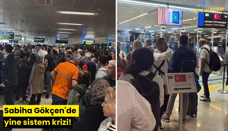 Sabiha Gökçen'de yine sistem krizi!