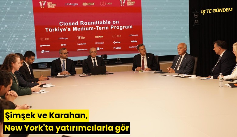 Şimşek ve Karahan, New York'ta yatırımcılarla görüştü