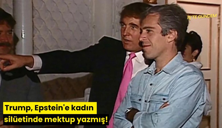 Trump, Epstein'e kadın silüetinde mektup yazmış!